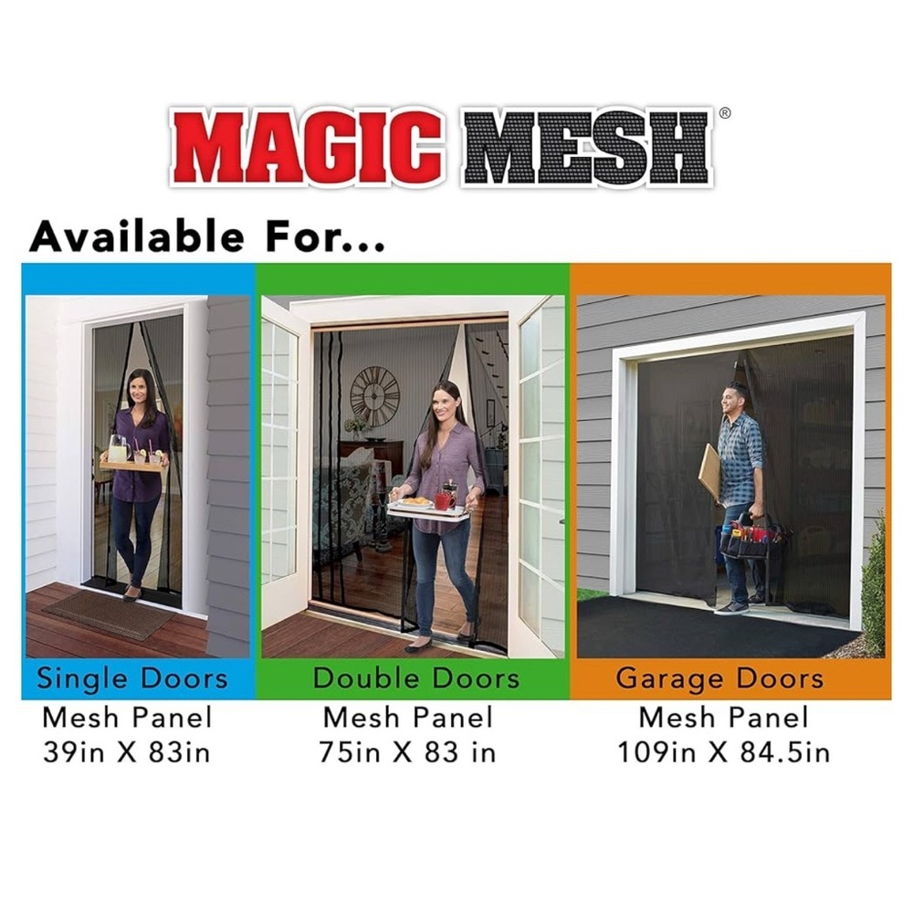 NIB MAGIC MESH DELUXE HANDS FREE SCREEN DOOR 🚪 - Picture 6 of 6